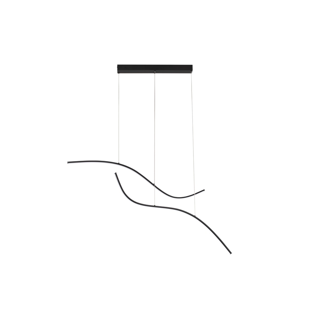 Lampe suspendue curl Brio noir Lyora 5212017479839