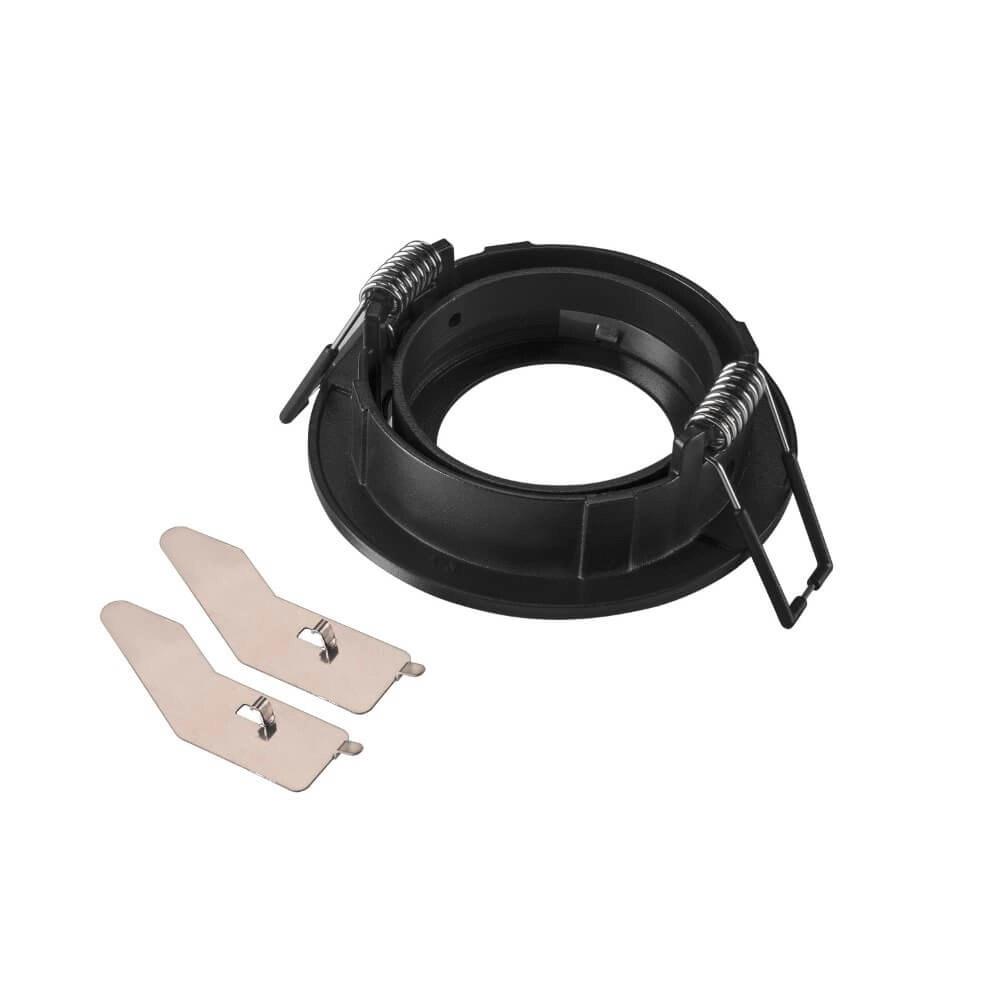 Anneau de montage New Tria 68 rond noir - sans raccord SLV 4024163276573