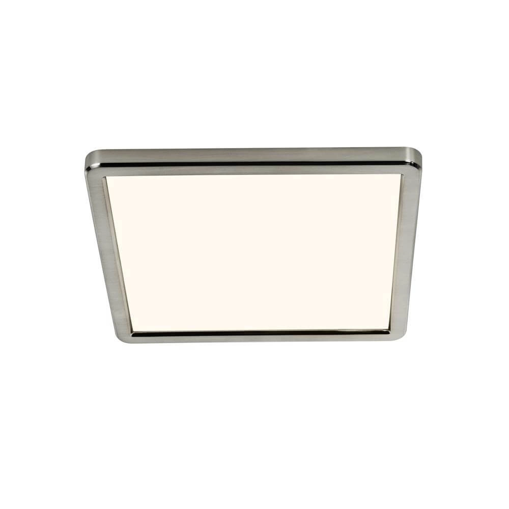 Plafonnier Oja Carré en nickel 30x30cm réglable