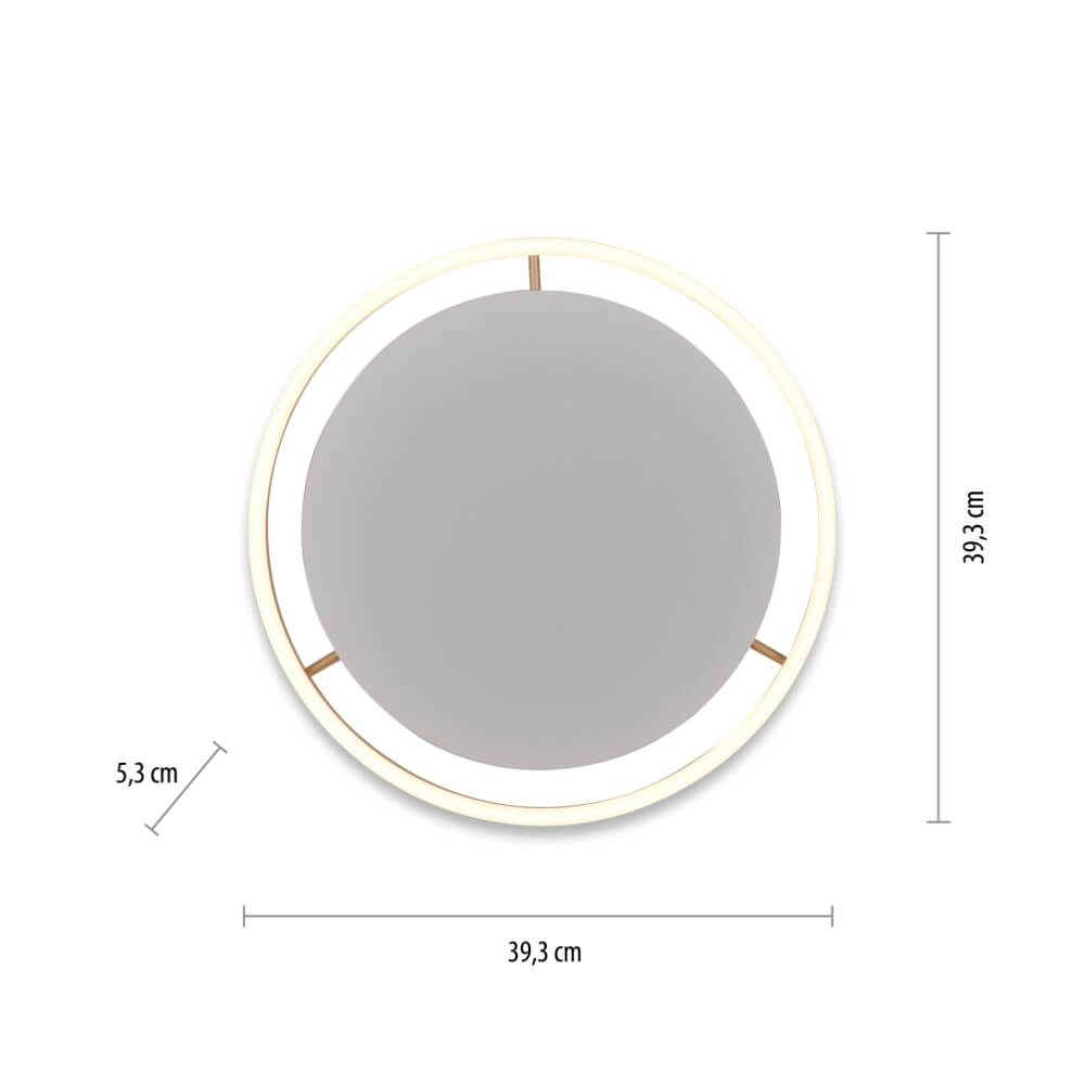 Plafonnier Ritus laiton Ø 39,3cm Just Light 4043689985622