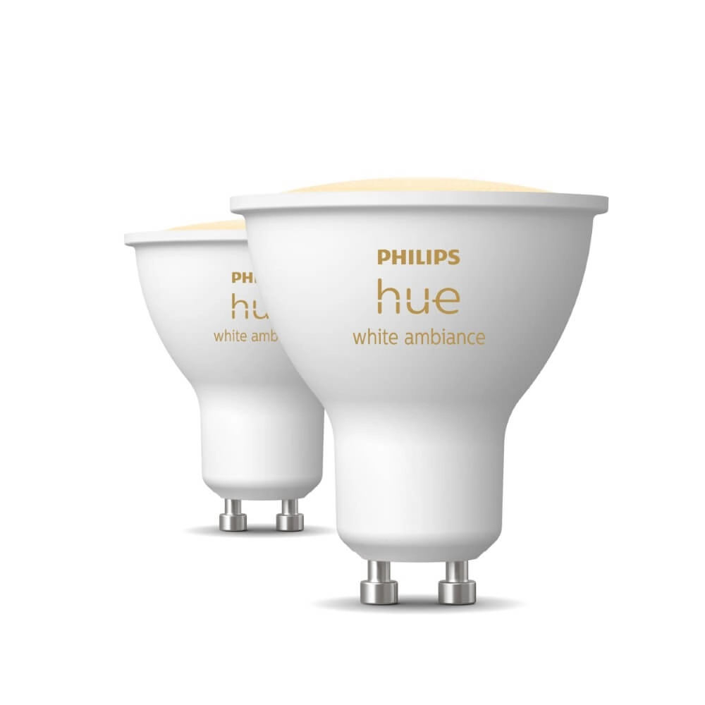 Source lumineuse Hue GU10 - 4,2W - White Ambiance Ensemble de 2 Philips 8720169230033