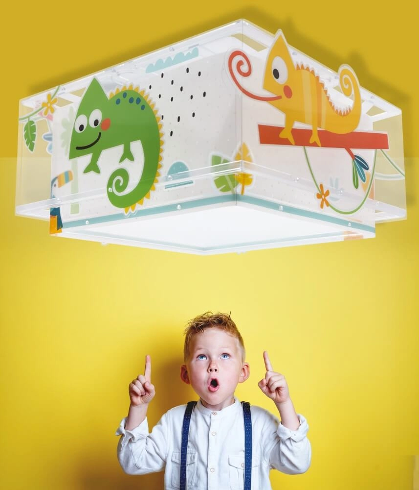 Plafonnier design pour chambre d'enfant Happy Jungle Dalber 8420406633169