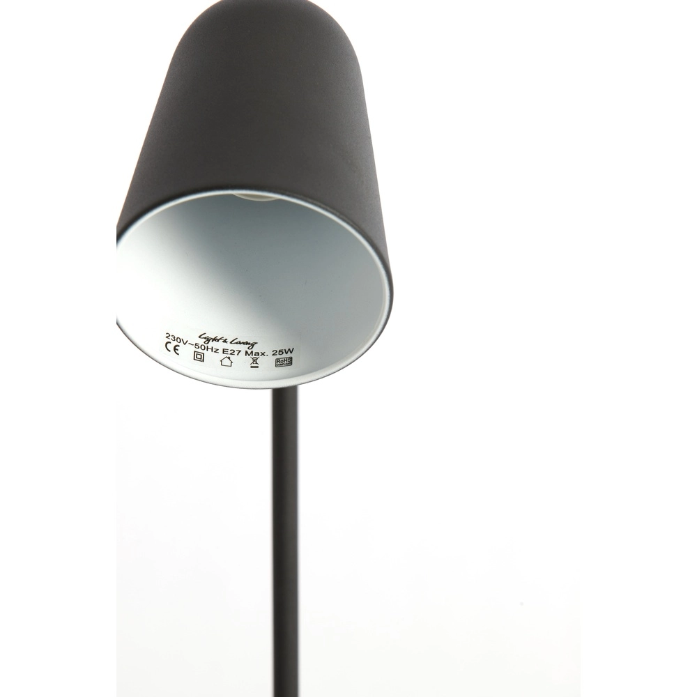 Lampe de bureau noire Salomo Light & Living 8717807190491