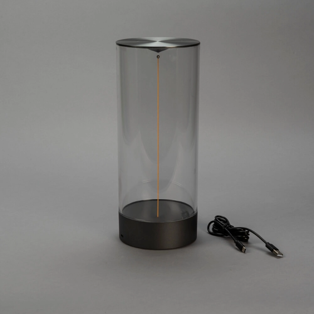 Lampe rechargeable Edison L anthracite KonstSmide 7318307847376