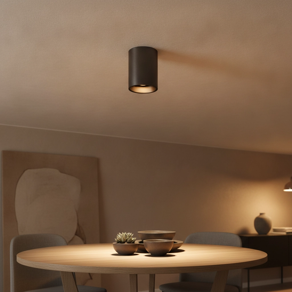 Spot de plafond Moreno Bronze clair