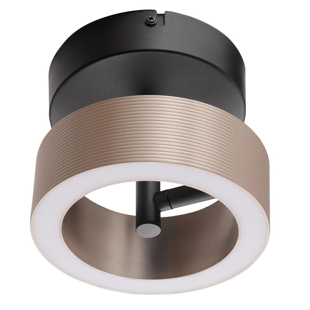 Lampe de plafond Axion Noir avec brun Brilliant 4004353477157