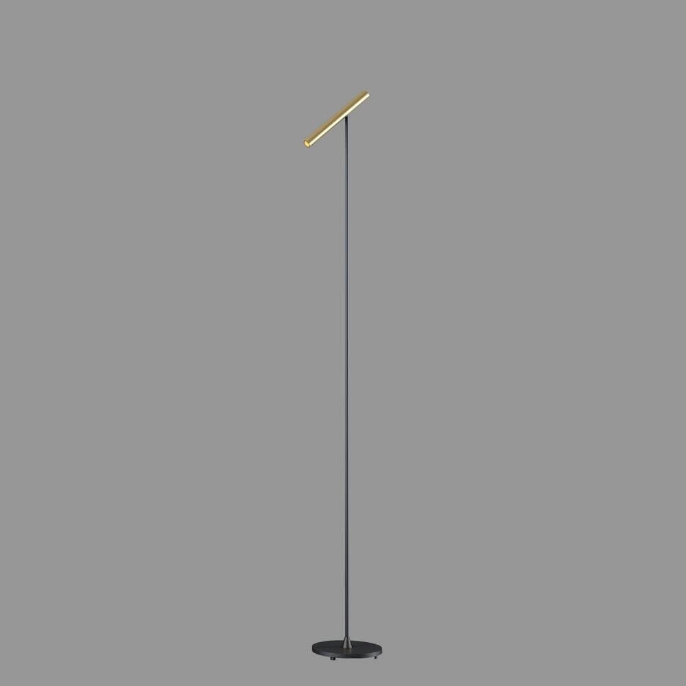 Lampadaire design Kansas Noir avec or chaud Artdelight 8720701102538