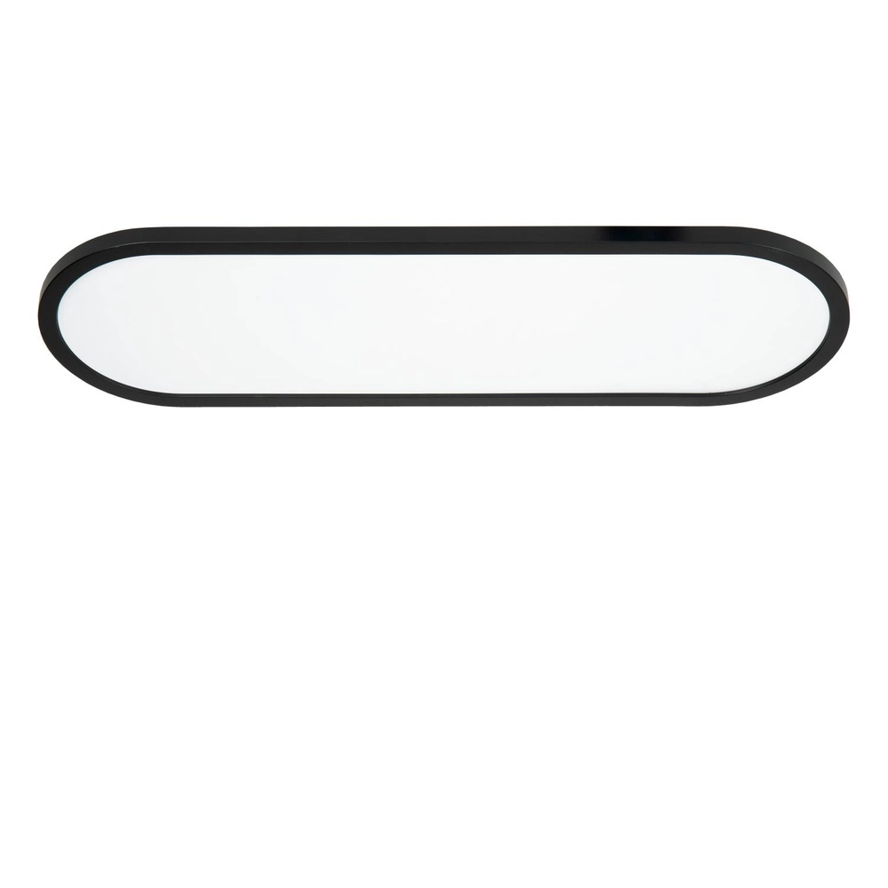 Éclairage ovale de plafond Elly noir 24W