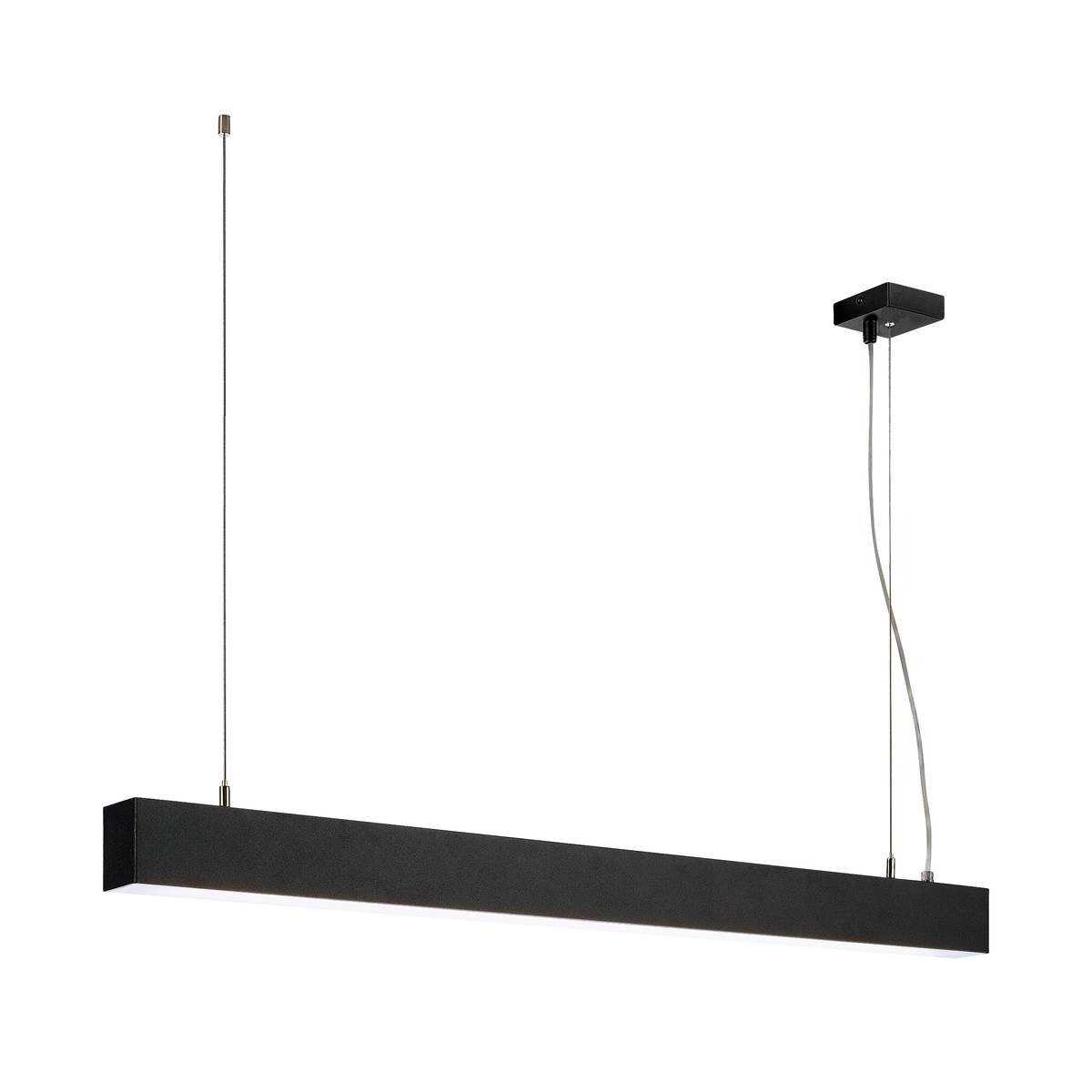 Lampe suspendue de bureau Glenos 4000K 100cm noir