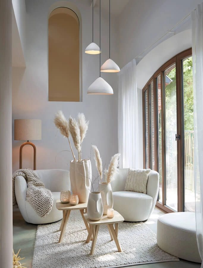 Suspension Elimo Ø 25cm blanc