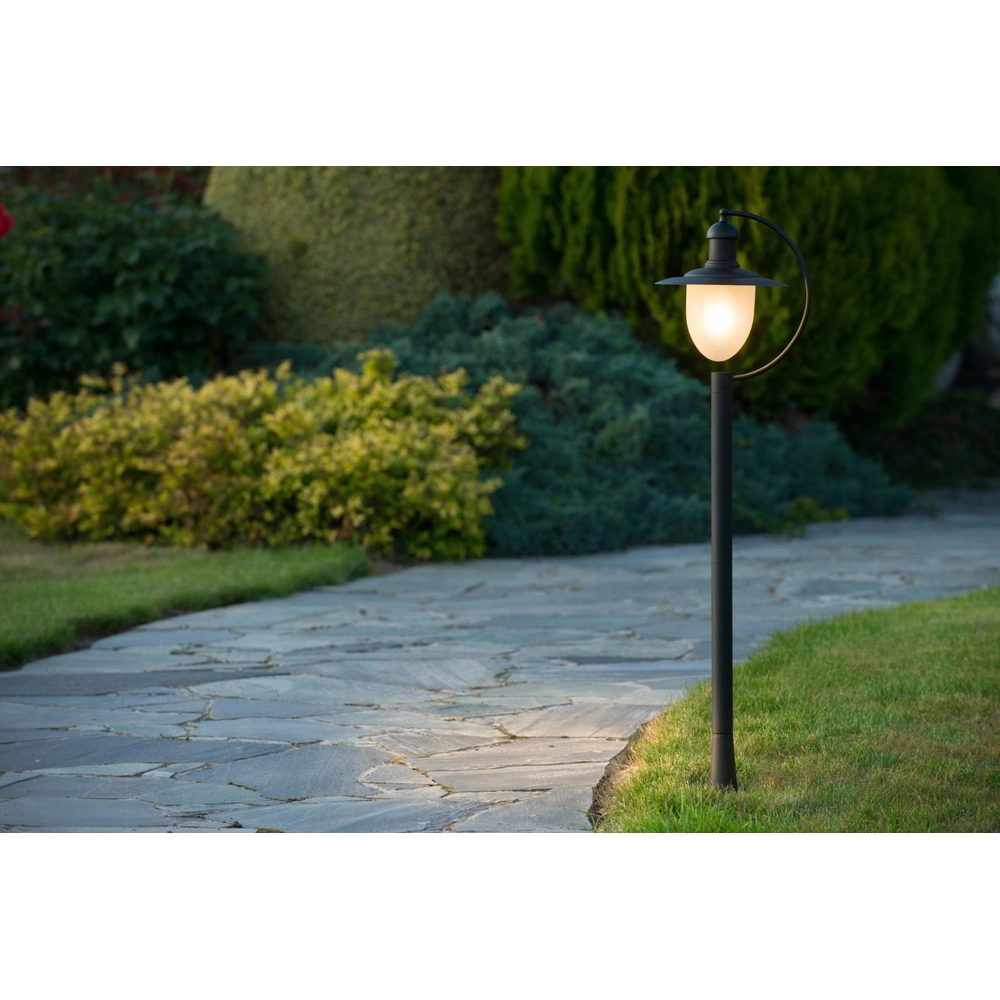 Lanterne de campagne Aruba noir Ø 25cm Lucide 5411212113559