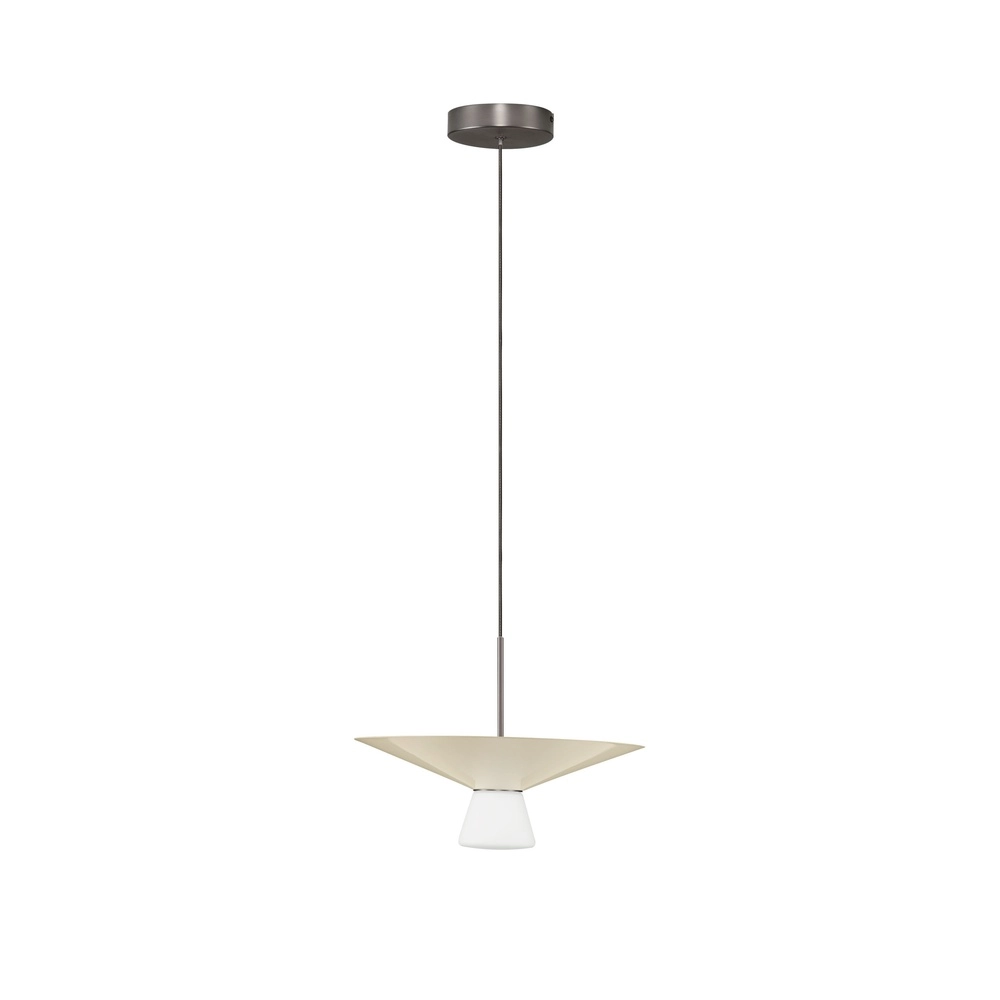 Lampe pendante de conception Baris blanc avec gris Ø 38cm Lyora 5212017495303