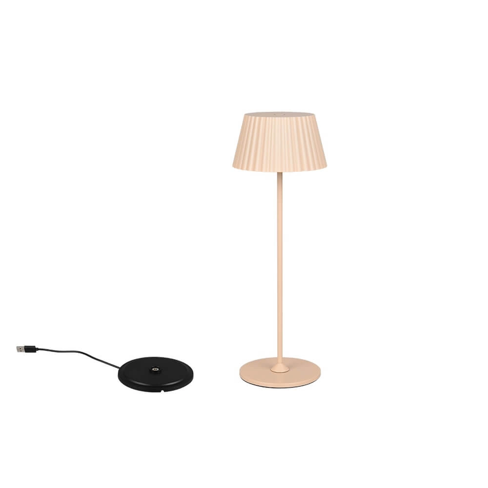 Lampe de table rechargeable Suarez sablonneux Lampe de table rechargeable Suarez sablonneux