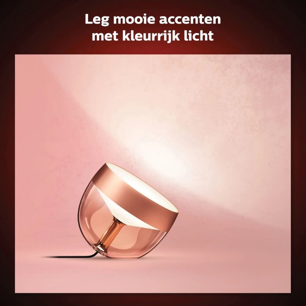 Lumière vers le haut Hue Iris - White and color Cuivre rouge Philips 8719514411586