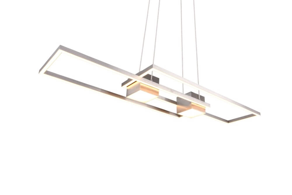 Lampe suspendue LED pour bureau Albany acier inoxydable Trio 4017807610321