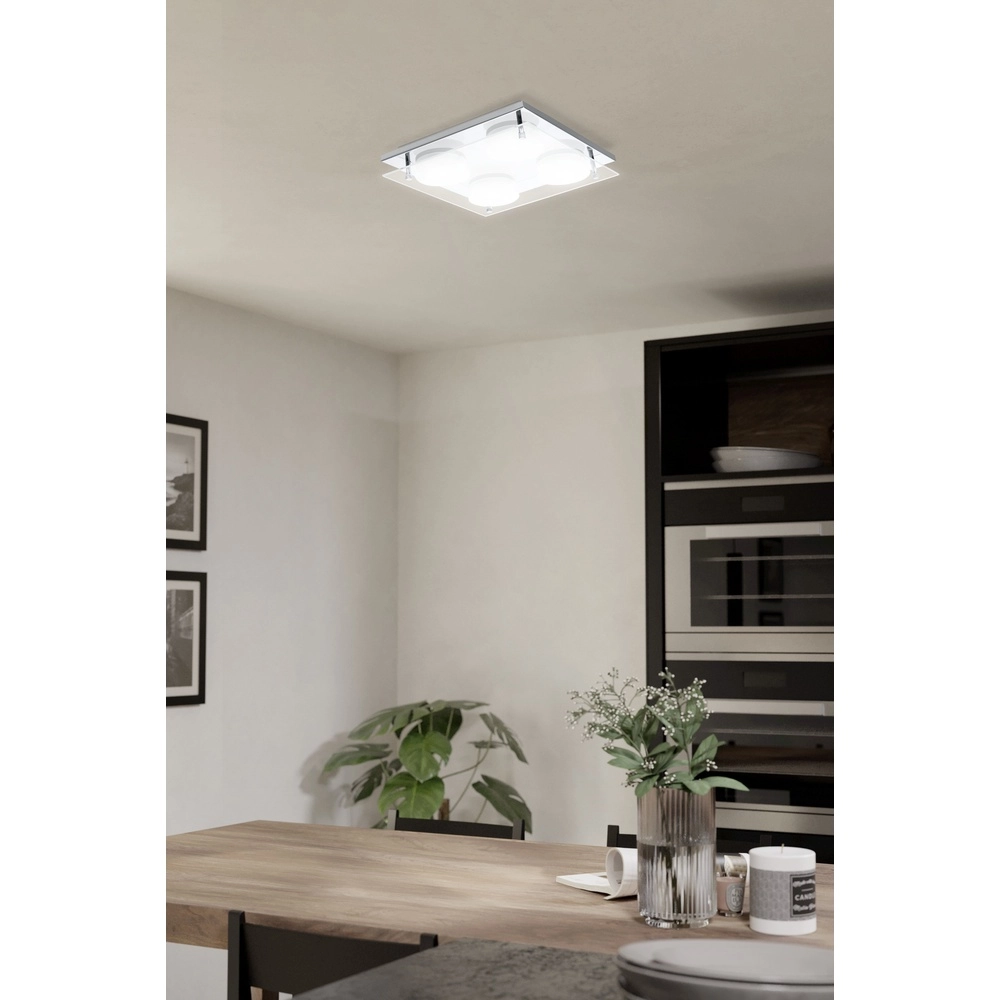Lampe de plafond à design Abiola Chrome à 4 lumières Eglo 9002759753290
