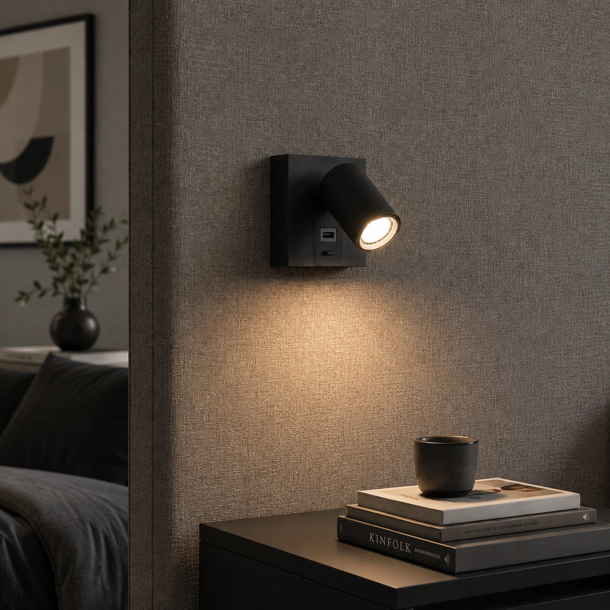 Lampe de chambre Master avec USB