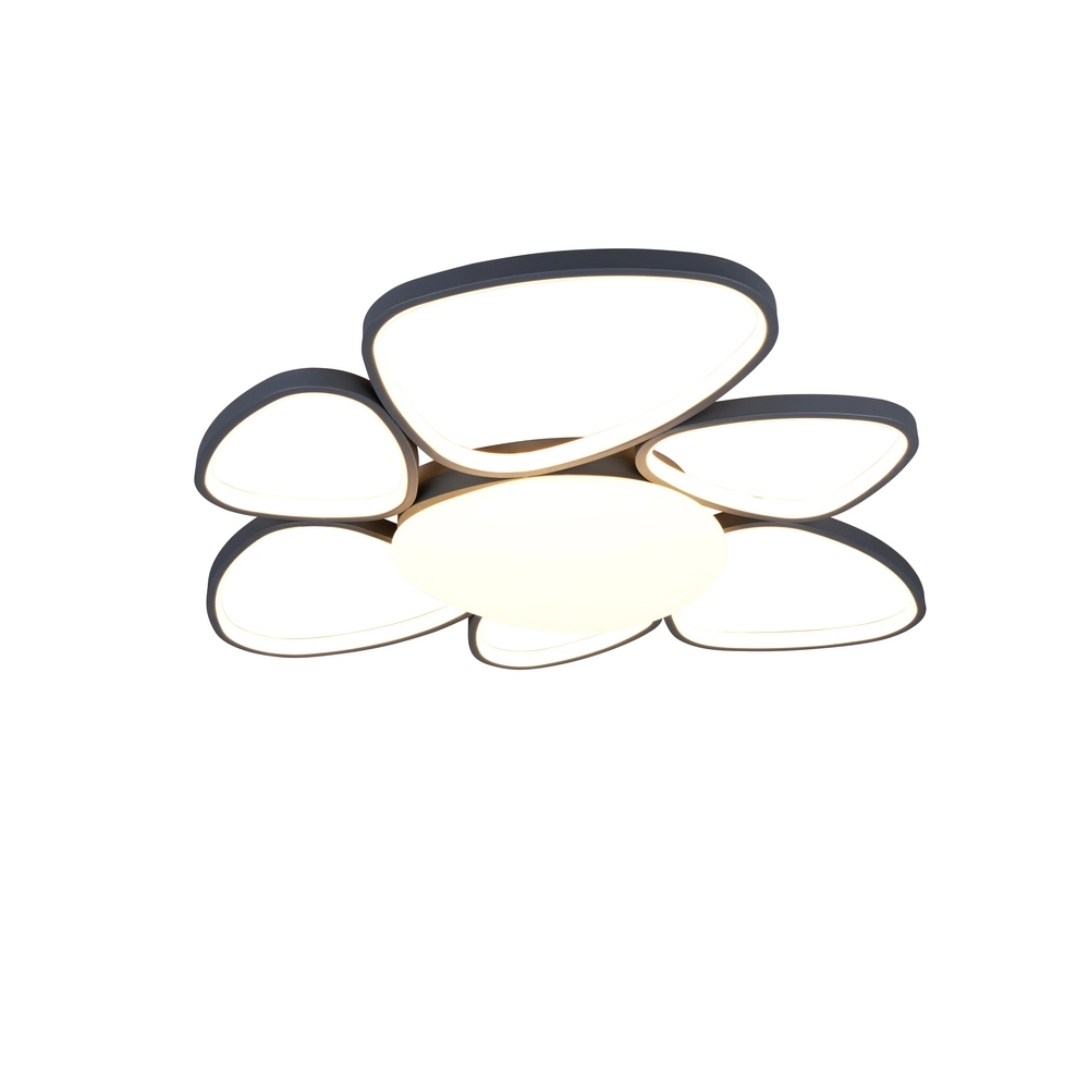 Lampe de plafond moderne Amelio Anthracite 85 cm