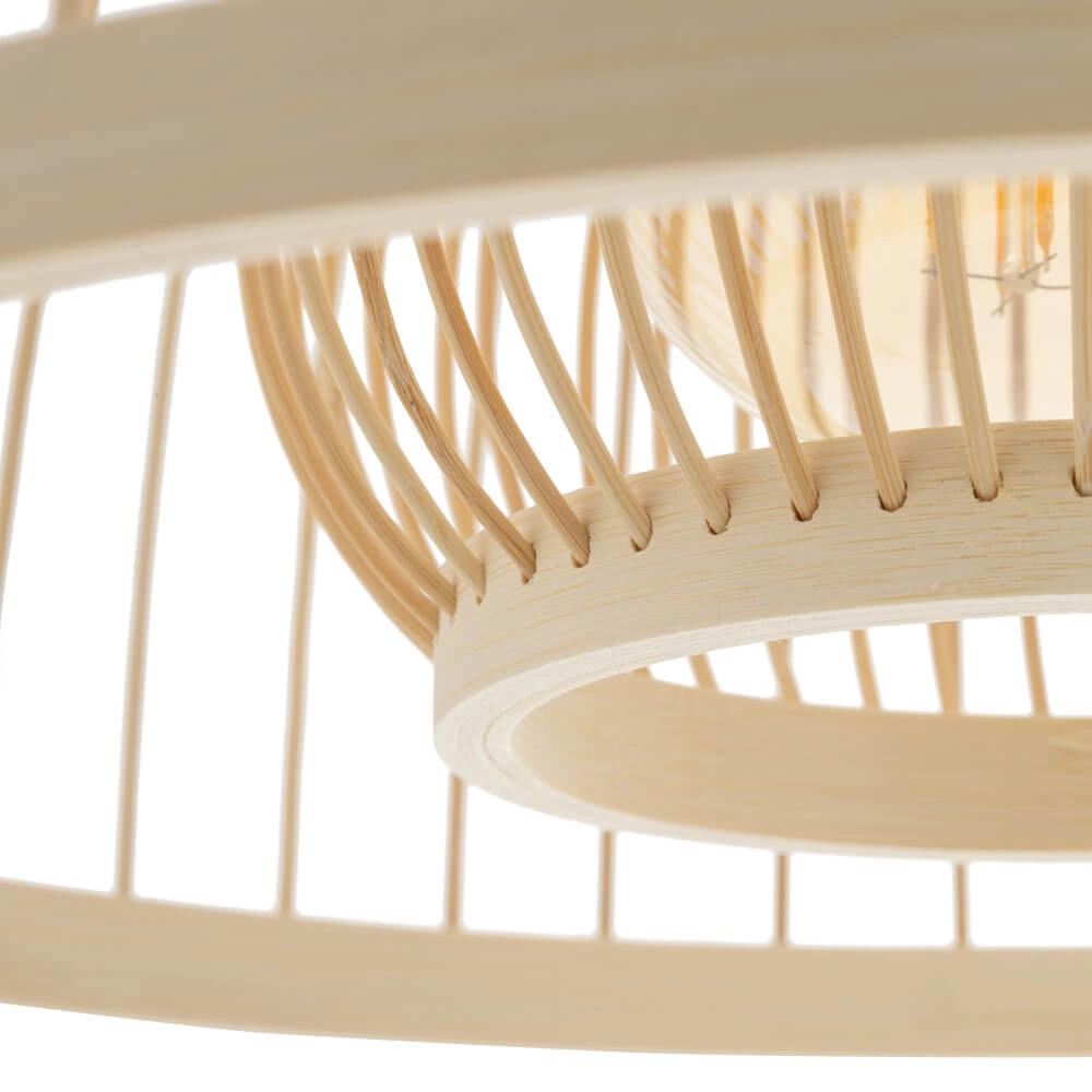 Suspension naturelle Krabi rotin Ø 40cm Lyora 5903139111584