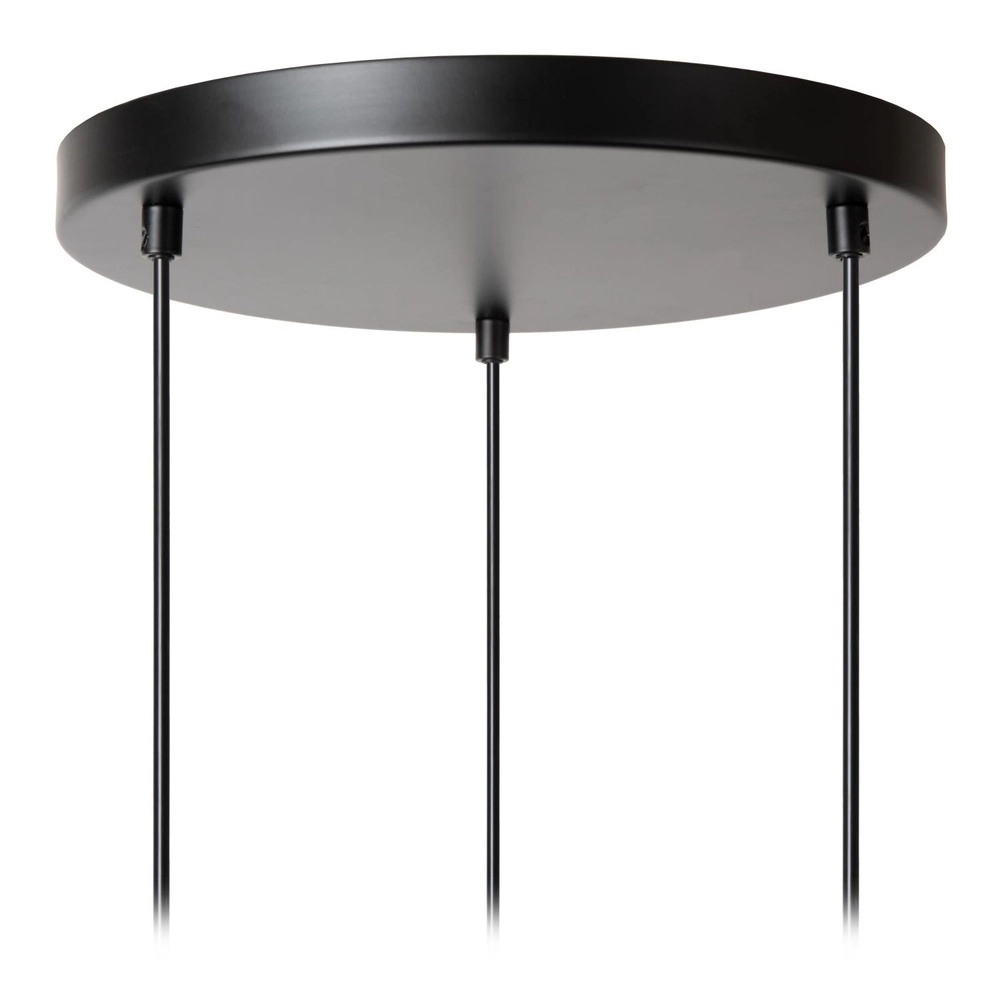 Lampe pendante à 3 lampes Chayanne Design noir avec or Lucide 5411212051561