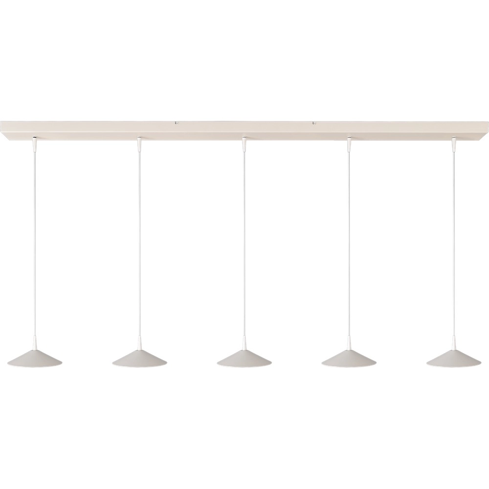 Lampe suspendue à 5 lumières Ceppo blanc Ø 18cm