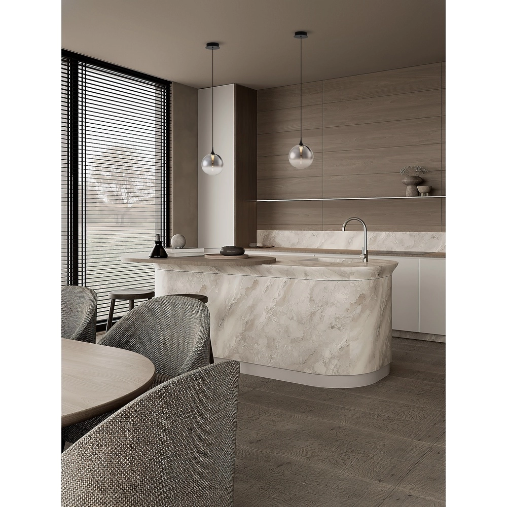 Suspension Orenda Verre fumé simple Lyora 5212017477606