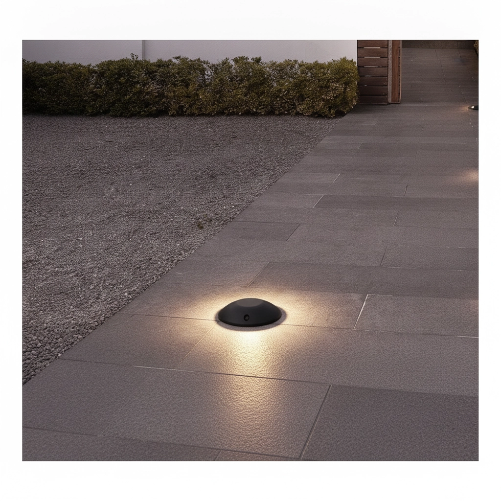 Emplacement plat monté en surface au sol Grado noir - 6W
