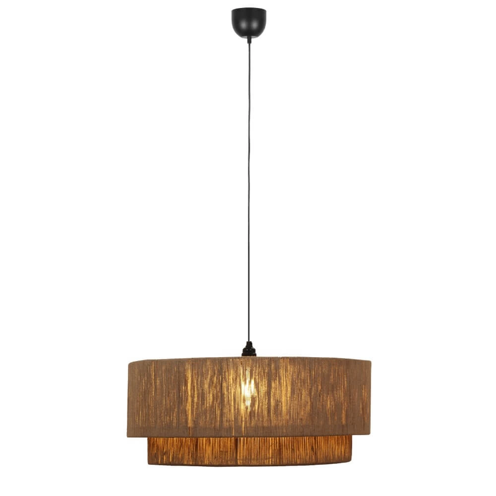 Lampe suspendue en corde Smilla Ø60cm Trio 4017807628265