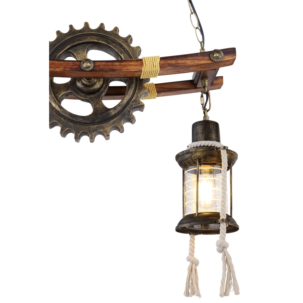 Lampe pendante industrielle Abella 2 lumières Globo 9007371407392