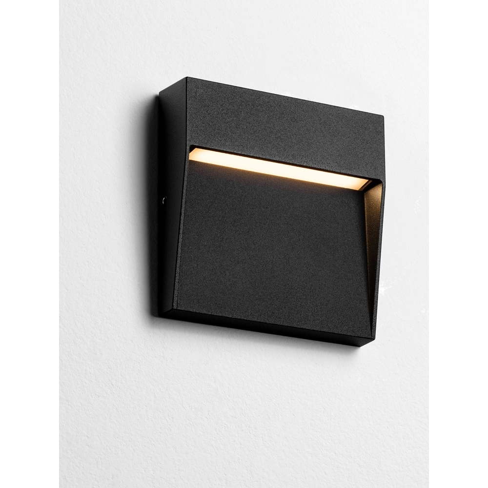 Applique murale carrée Toby Design noir