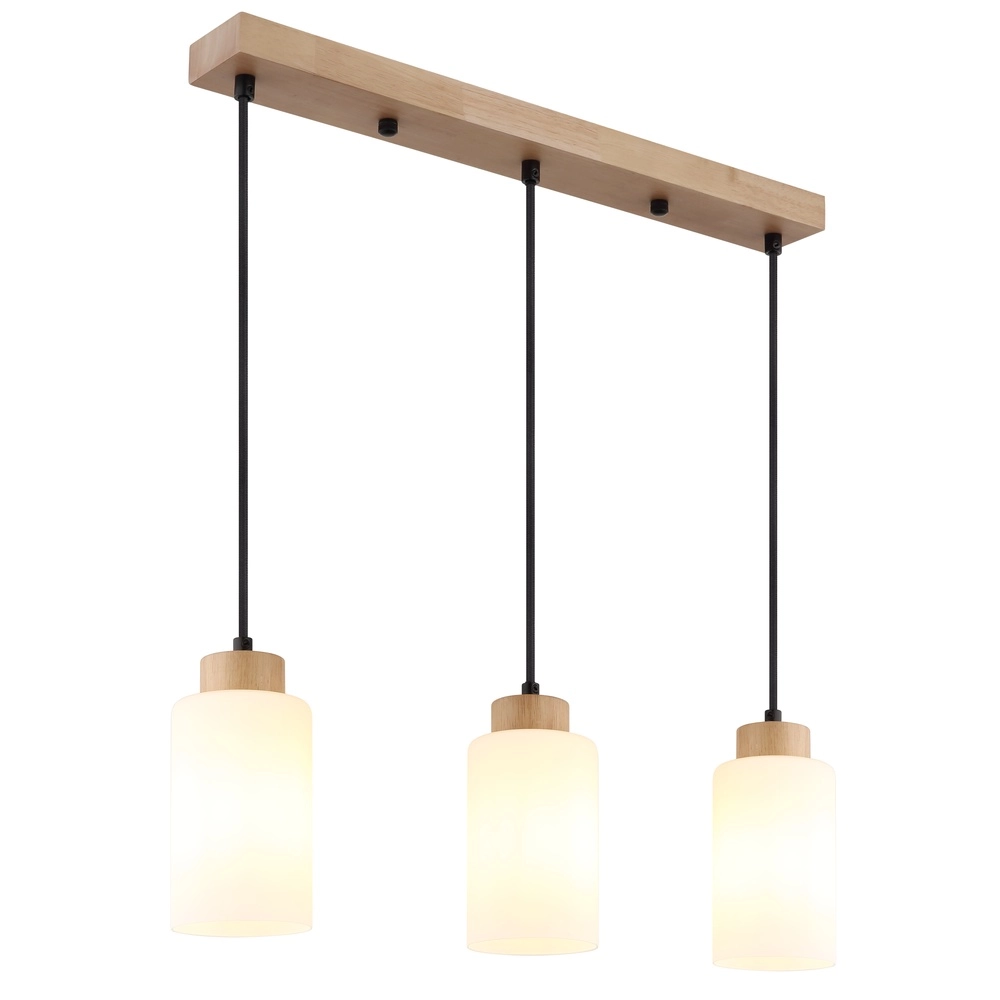 Lampe suspendue Rowena Bois 3-léger