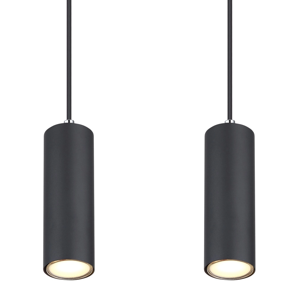 Lampe suspendue Robby Noir à 4 lumières Globo 9007371430543