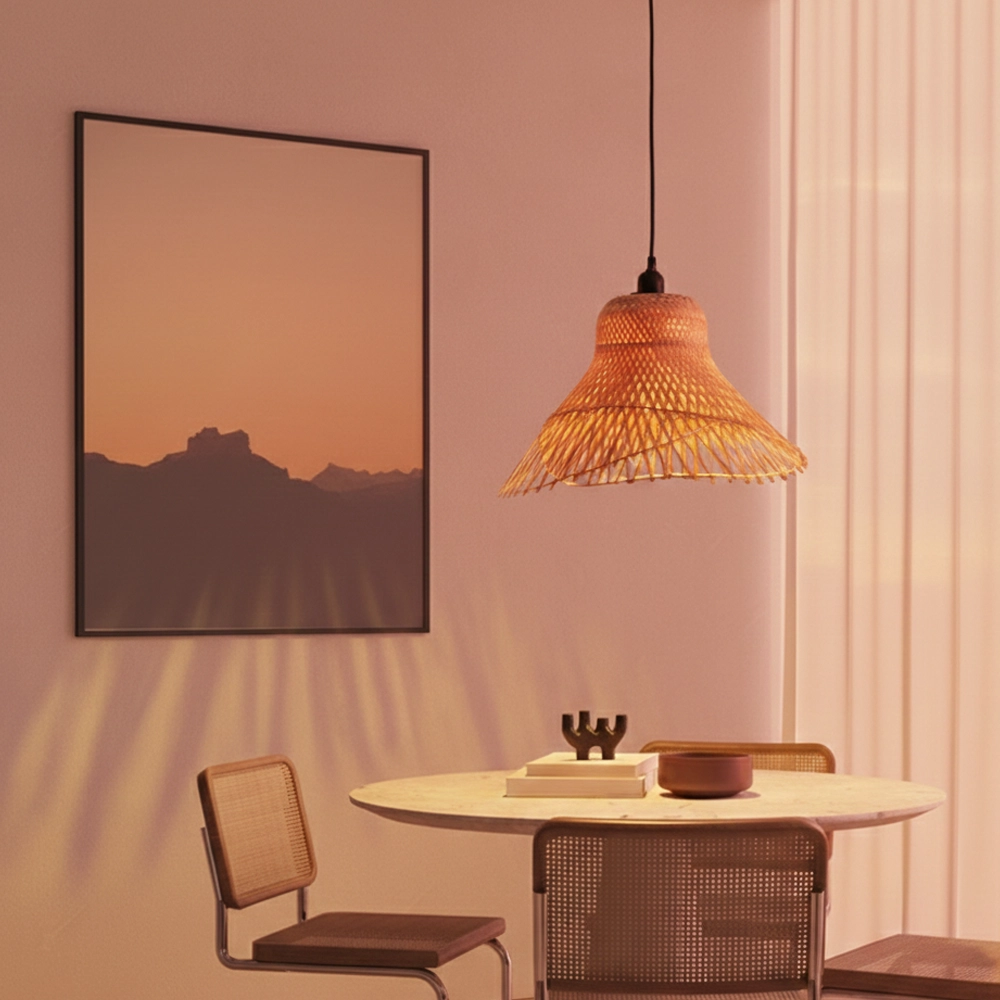 Suspension en rotin Aura Ø 45cm