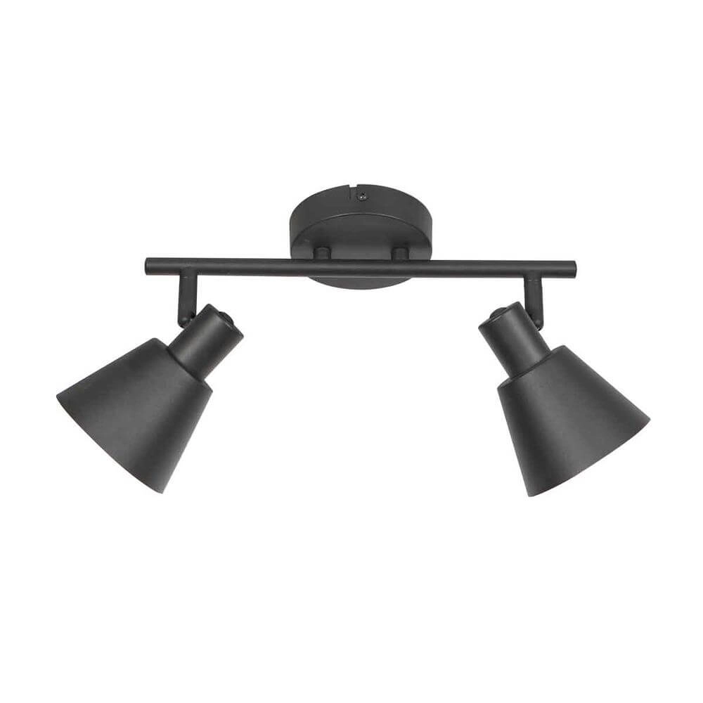 Plafonnier Oeroe noir avec or 2 lumières Steinhauer 8712746176339