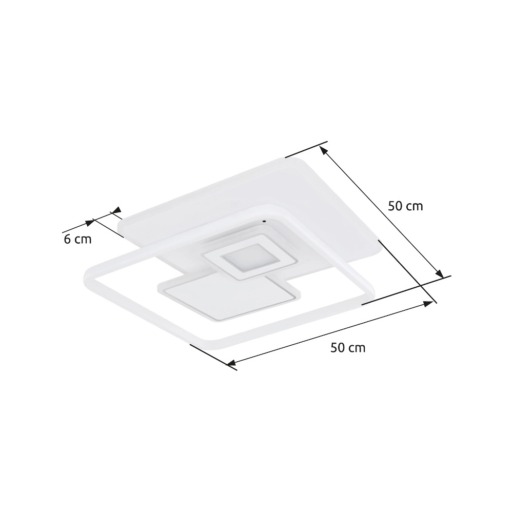 Lampe de plafond à design Roderick blanc 3000-6000K Globo 9007371414529