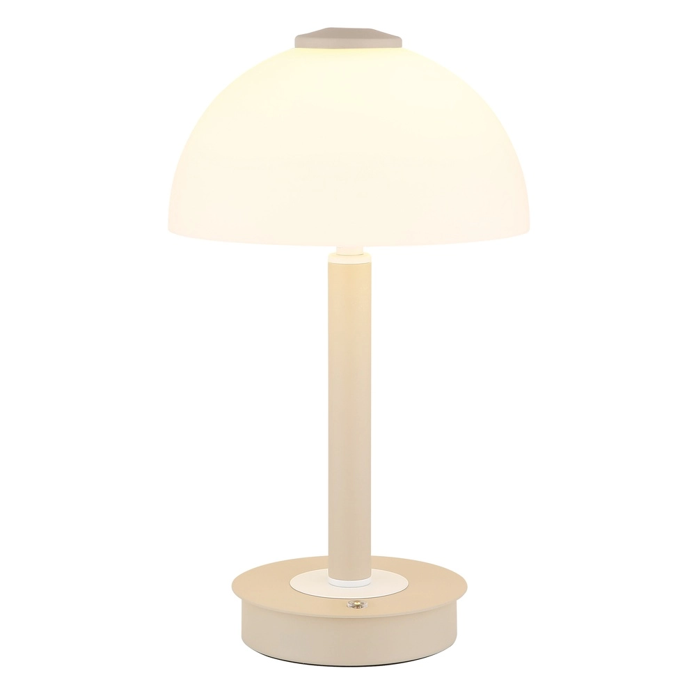 Lampe de table moderne Uldin brun sable