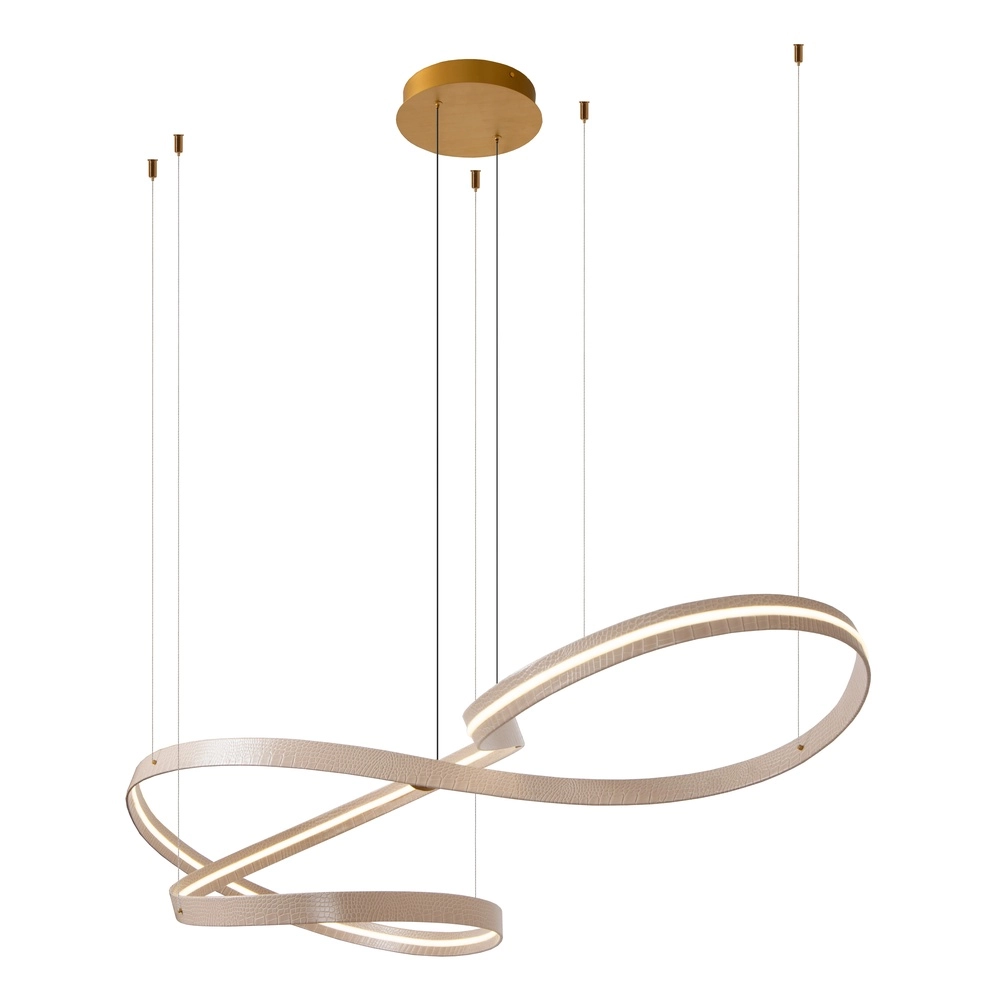 Lumière suspendue LED moderne Slalom Sable avec effet Premium by Lucide 5411212135131