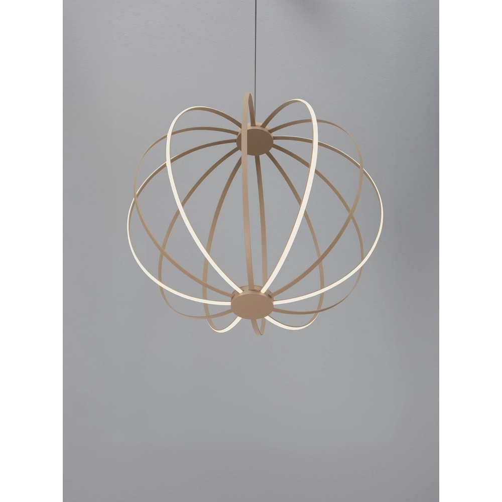 Lampe suspendue Brea beige Ø 50cm Lyora 5212017494375