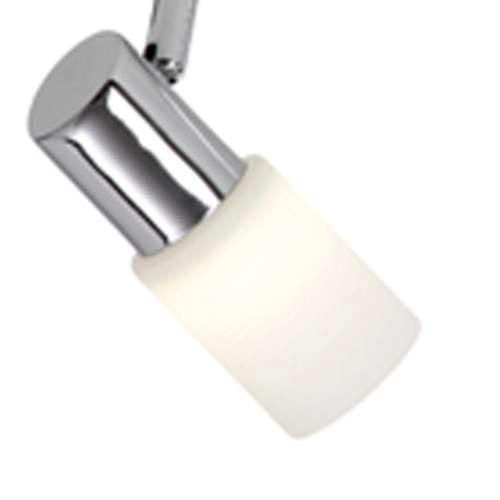 Spot de plafond LED Series 8214 Gris métallisé à 4 lumières avec chrome Trio 4017807220919