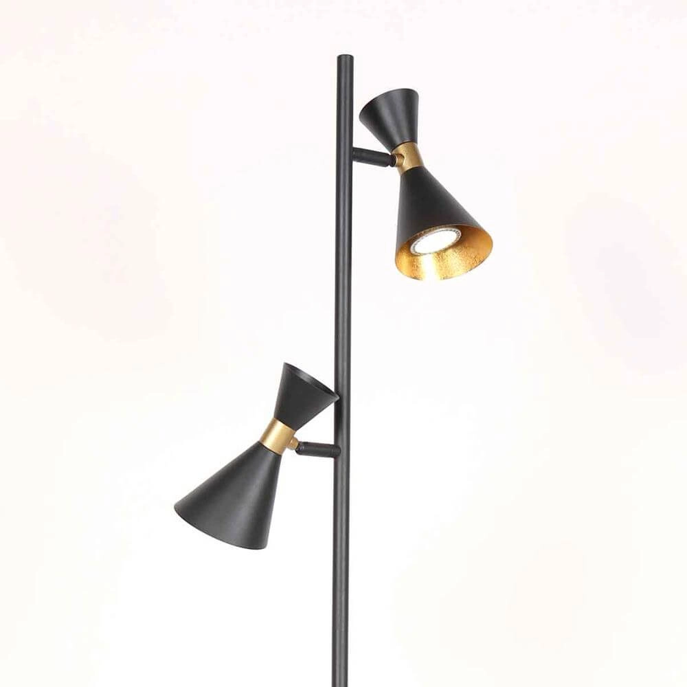 Lampadaire design Preto noir avec or Steinhauer 8712746176315