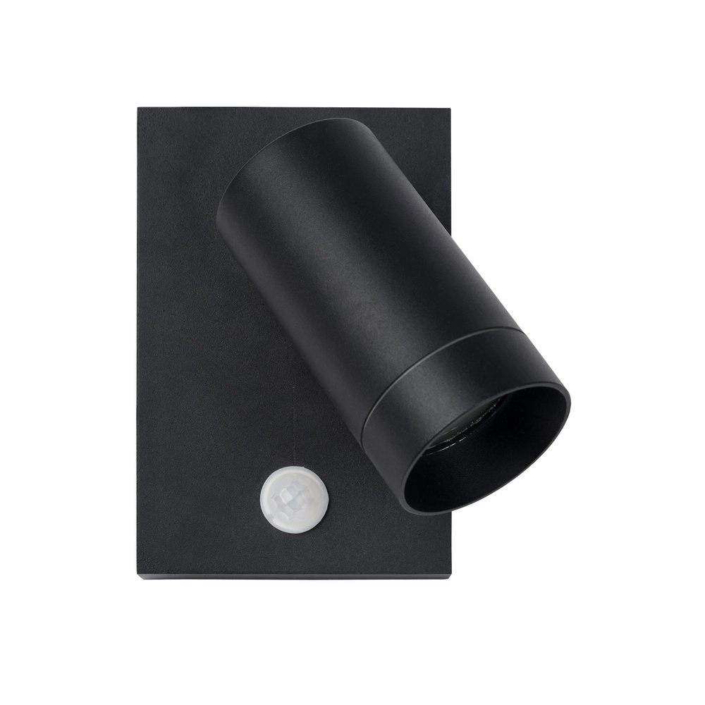 Projecteur mural Taylor IP54 avec capteur noir