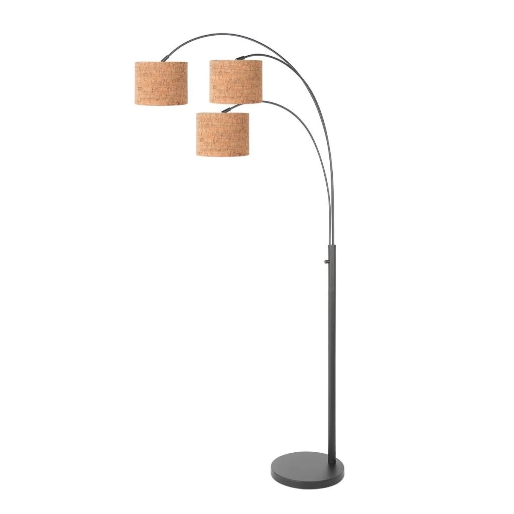 Lampe de pied à 3 lumières Sparkled Light avec des bouchons en liège Steinhauer 8712746180596