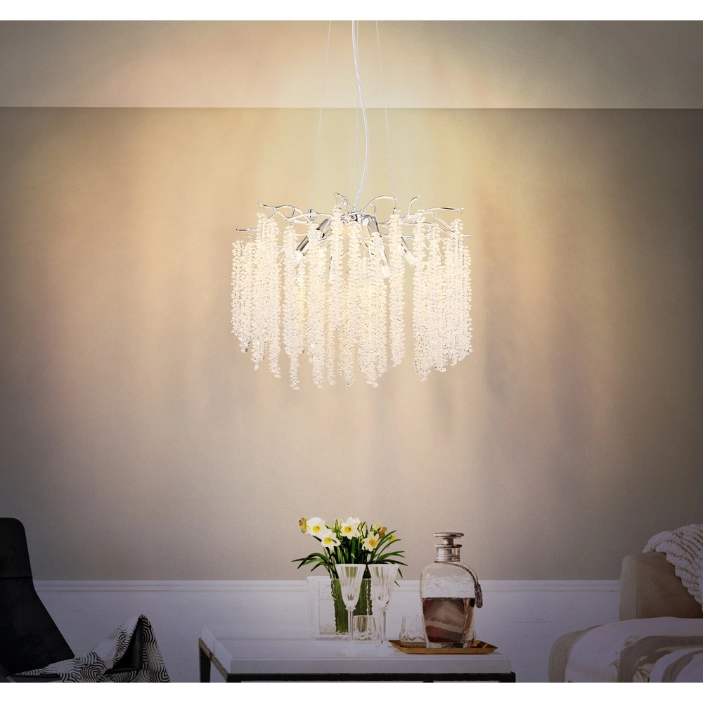 Lampe suspendue Laverne Projectile chromée Globo 9007371566167