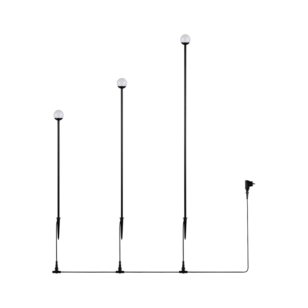 Lampe de jardin Scoop Noir Trio 4017807697599