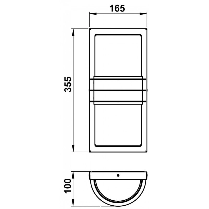 Applique en acier inoxydable Rondo 35 cm Albert 4007235961317