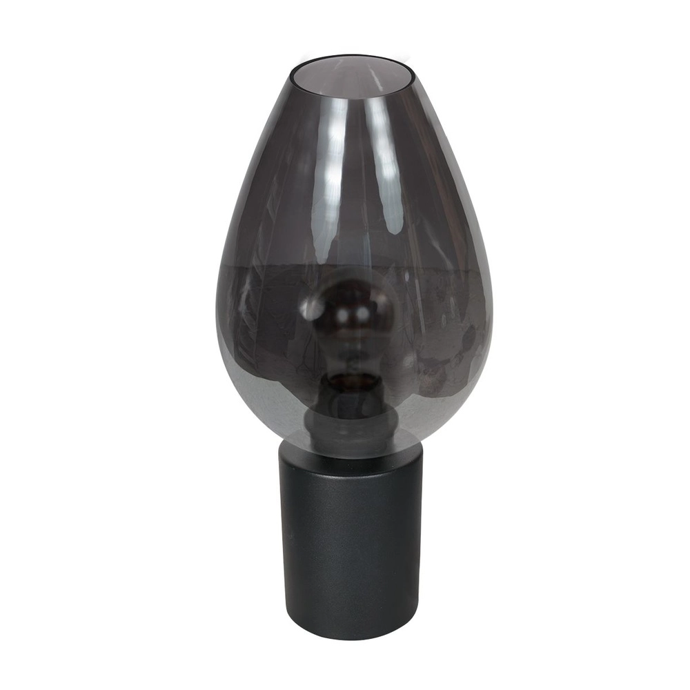 Lampe de table Bloeba verre fumé Ø 22,5cm Lampe de table Bloeba verre fumé Ø 22,5cm