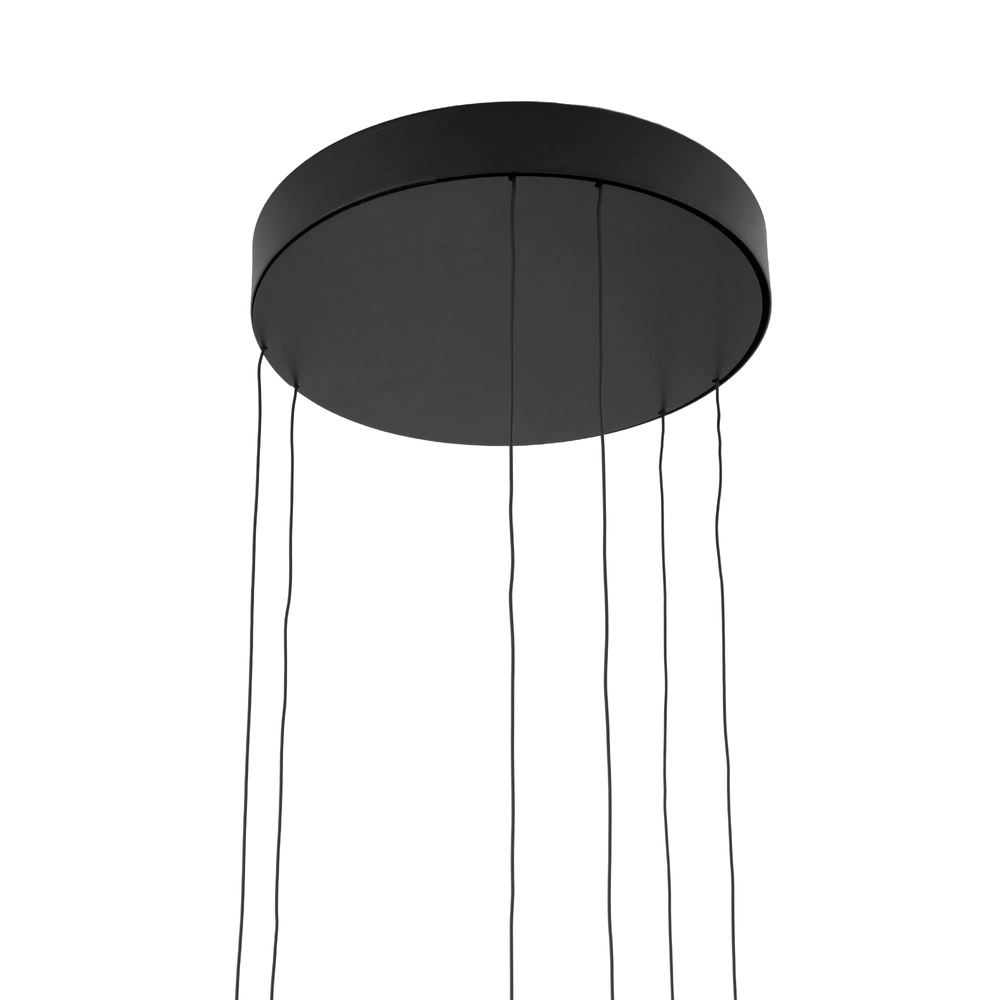 Lampe pendante de conception Circolo Led noir Ø 60 cm Lyora 5903139116473