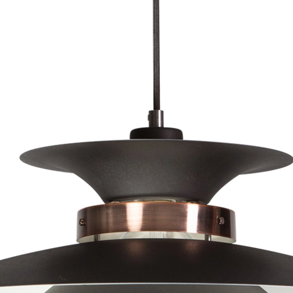 Lampe à suspension robuste Potenza 50cm bronze marron ETH 8719075183236