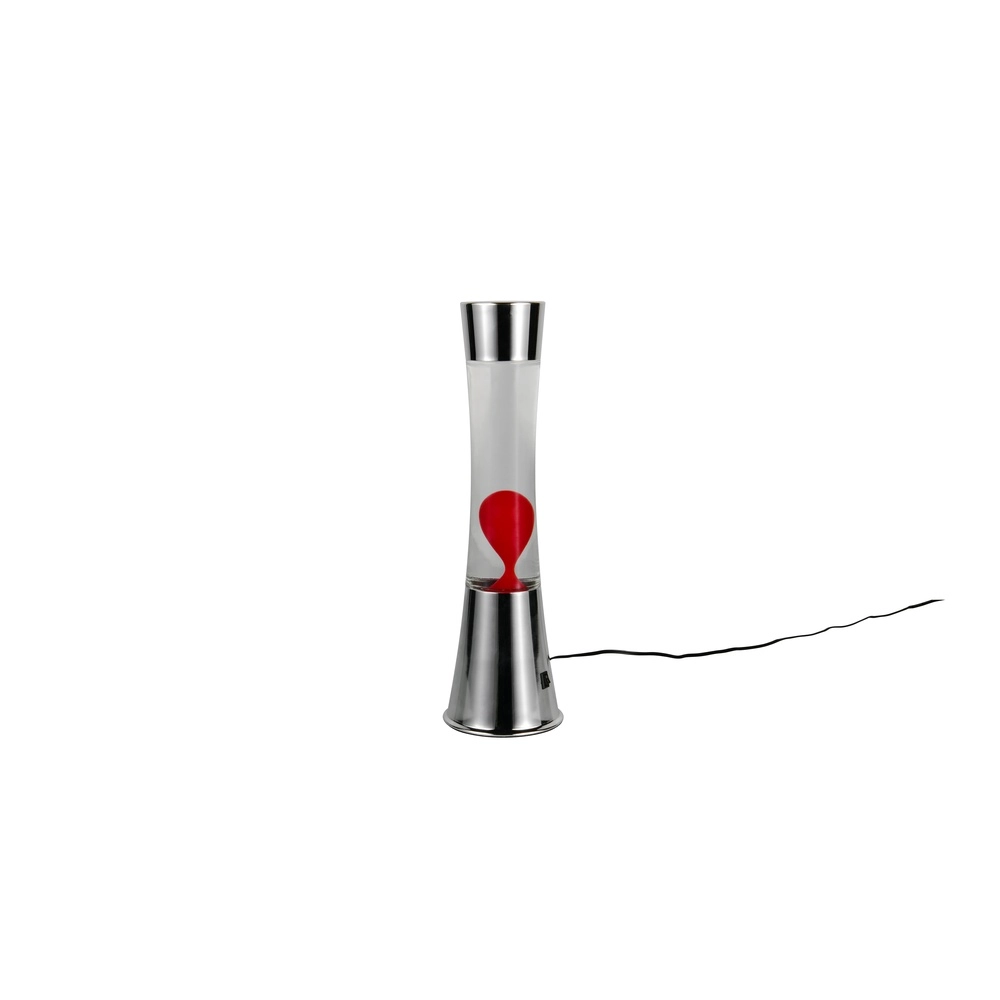 Lampe à lave Etna argent avec rouge Trio 4017807668445
