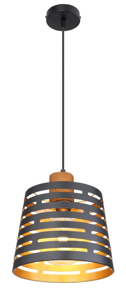 Lampe suspendue rurale Ablona Ø 25 cm Globo 9007371408245